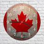 Imagem de Relógio De Parede Bandeira Do Canadá Salas Quartos Cozinha Decoração 40 Cm RC002
