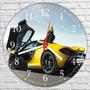 Imagem de Relógio De Parede Carro Esportivo McLaren Automobilismo Automóvel Oficina Loja Decoração 40 Cm RC012