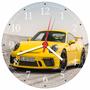 Imagem de Relógio De Parede Carro Esportivo Porsche 911 Automobilismo Automóvel Tamanho 40 Cm RC010