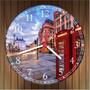 Imagem de Relógio De Parede Cidade Londres Cabine Telefônica Decoração Quartz