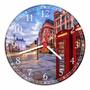 Imagem de Relógio De Parede Cidades Cabine Telefônica Londres Inglaterra Paisagem Decoração 40 Cm RC016