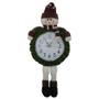Imagem de Relógio de Parede com Boneco de Neve Pelúcia de Luxo com 60cm de Altura CBRN0432