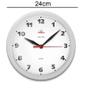 Imagem de Relógio de Parede Cozinha Sala Borda Branco 24cm Redondo
