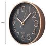 Imagem de Relógio de Parede Decorativo Moderno 30cm Rose Gold Silencioso Grande Decoração Cozinha Sala de Estar Jantar Quarto Escritório