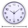 Imagem de Relógio de Parede Decorativo Moderno Grande 30cm Redondo Silencioso Ponteiro Contínuo Decoração Casa Cozinha Sala Escritório