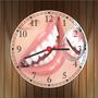 Imagem de Relógio De Parede Dentista Odontologia Sorriso Dentes Consultórios Casas Quartz Tamanho 40 Cm RC005