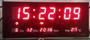 Imagem de Relógio de parede e mesa 36cm led digital temómetro vermelho