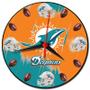 Imagem de Relógio de Parede Futebol Americano Decoração Miami Dolphins