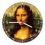 Imagem de Relógio De Parede Monalisa História Pintura Da Vinci Salas Quartos Quartz Tamanho 40 Cm RC007