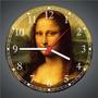Imagem de Relógio De Parede Monalisa História Pintura Da Vinci Salas Quartos Quartz Tamanho 40 Cm RC007