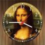 Imagem de Relógio De Parede Monalisa História Pintura Da Vinci Salas Quartos Quartz Tamanho 40 Cm RC007