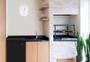 Imagem de Relógio de Parede Redondo Decorativo Moderno Rose Gold e Branco 25cm Ponteiro Silencioso Quartz para Decoração de Cozinha Sala Casa ou Escritório