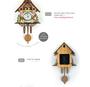 Imagem de Relógio de parede Wokex Vintage Style Wooden Sheep Bird Tree House