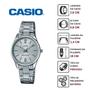 Imagem de Relógio de Pulso Casio Feminino Analógico Prata Pequeno Pulseira Aço Inoxidável Redondo Casual Prata LTP-V005D-7BUDF