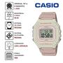 Imagem de Relógio de Pulso Casio feminino Digital Prova Dágua 50m Azul Rosa Nude Branco W-218HC