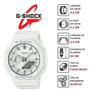 Imagem de Relógio de Pulso Casio G-Shock Feminino Anadigi Analógico Digital Cronômetro Prova Dágua 20 ATM 5 Alarmes Esportivo Branco GMA-S2100-7ADR