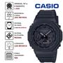 Imagem de Relógio de Pulso Casio G-Shock Masculino Resistente Choques 5 Alarmes Carbono Prova Dágua 20 ATM Analógico Digital Hora Mundial Preto GA-2100-1A1DR