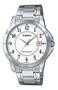 Imagem de Relógio de Pulso Casio Masculino Analógico Prata Aço Inox Redondo Casual Original MTP-V004D-7BUDF