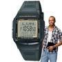 Imagem de Relógio de Pulso Casio Masculino Digital Prova Dágua 50 Metros 5 Alarmes Data Bank Agenda Hora Dupla Vintage Illuminator DB-36-9AVDF