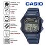 Imagem de Relógio de Pulso Casio Masculino Esportivo Cronógrafo Hora Mundial Prova Dágua 100 Metros Temporizador Corrida 10 anos Bateria Digital WS-1600H Preto Grafite Azul