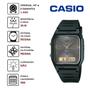 Imagem de Relógio de Pulso Casio Unissex Feminino Masculino Vintage Anadigi Analógico Digital Leve Classico Resistente Água Quadrado Casual Preto AW-48HE-8AVDF