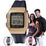 Imagem de Relógio de Pulso Casio Unissex Masculino Feminino Digital 5 Alarmes Illuminator Prova Dágua Esportivo F-201WAM