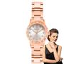 Imagem de Relógio de Pulso Condor Feminino Pequeno Mini Redondo Quartz Analogico Resistente Água Aço Inóx Casual Dourado COPC21J 