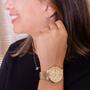 Imagem de Relógio de Pulso Feminino Dourado Technos Dress 2115TTT/1D Kit Colar e Brincos