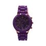 Imagem de Relógio de pulso feminino pulseira silicone Geneva - Roxo