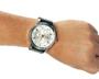 Imagem de Relógio de Pulso Grande Technos Prateado Masculino Pulseira de Couro com Cronômetro Grandtech 6P57AF/0K