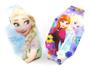 Imagem de Relógio de pulso Infantil Digital de Led Elsa Frozen Disney pulseira brilha no escuro