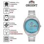 Imagem de Relógio de Pulso Orient Feminino Automático Mecânico Analógico Cristais Madrepérola Prateado F49SS028L 