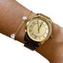 Imagem de Relógio de Pulso Technos Dourado Feminino Pequeno Coleção Elegance Aço Inoxidável 2115KNJS/4X