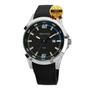 Imagem de Relógio de Pulso Technos Masculino Analógico Casual Pulseira Silicone Prova D Água 50M  Aço Inóx Prata 2115KPT/8A