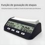 Imagem de Relógio De Xadrez Digital Multifuncional Profissional Com Temporizador Preciso Para Contagem