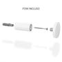 Imagem de Relógio Decorativo Adnet Branco Alça Caramelo/Branco 40CM