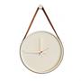 Imagem de Relógio Decorativo Adnet Branco Alça Caramelo/Branco 40CM
