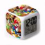 Imagem de Relógio Despertador de Mesa LED Super Mario - Cores Vivas e Troca Automática