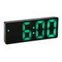 Imagem de Relógio despertador digital Relógio LED para quarto Relógio eletrônico mesa visor temperatura brilho ajustável controle de voz visor 12/24H
