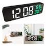 Imagem de Relogio Despertador Led Para Quarto Com Luz Noturna E Temperatura Relógio De Mesa USB Digital Visor 12/24h