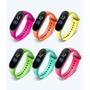 Imagem de Relogio Digital Amanda Block Pulseira Silicone Com Hora e Data