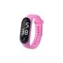 Imagem de Relogio Digital Amanda Block Pulseira Silicone Com Hora e Data