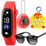 Imagem de Relógio digital + bichinho virtual + popit chaveiro + oculos prova dagua resistente presente