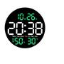 Imagem de Relógio digital de LED para parede ou mesa redondo grande com controle