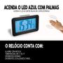 Imagem de Relógio Digital De Mesa Colorido LED Acende A Luz Com Som