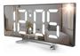 Relógio Digital De Mesa espelhado curvado Led E Alarme Temperatura Data Hora - DYANNA Imagem de Relógio Digital De Mesa espelhado curvado Led E Alarme Temperatura Data Hora