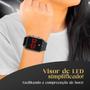 Imagem de Relogio Digital Feminino Quadrado Led Premium + Caixa orginal social presente led ajustavel moda casual preto