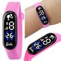 Imagem de relogio digital infantil barbie bracelete rosa prova dagua rosa esportivo adolescente menina ajustavel data original