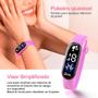 Imagem de relogio digital infantil barbie bracelete rosa prova dagua rosa esportivo adolescente menina ajustavel data original