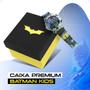 Imagem de relogio digital infantil led batman preto silicone + caixa criança ajustavel menino presente heroi